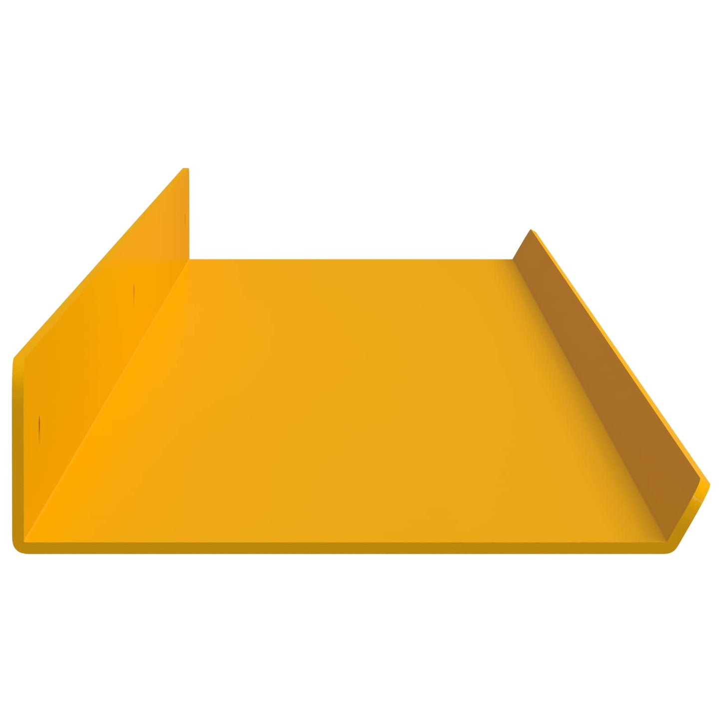 vidaXL Floating Shelf 4 pcs Mustard Yellow 100 x 9 x 2.5 cm Steel