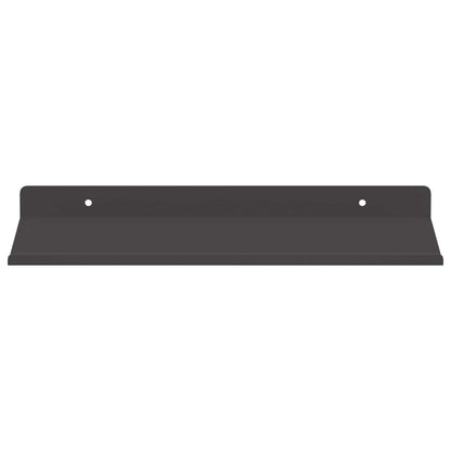 vidaXL Floating Shelf 2 pcs Black 30 x 18 x 2.5 cm Steel
