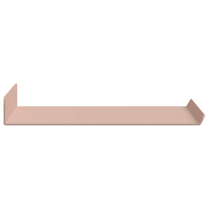 vidaXL Floating Shelf Wall-mounted 2 pcs Pink 30 x 18 x 2.5 cm Steel