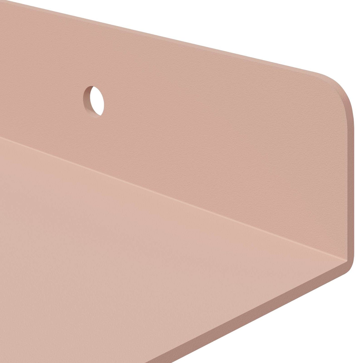 vidaXL Floating Shelf Wall-mounted 4 pcs Pink 30 x 18 x 2.5 cm Steel