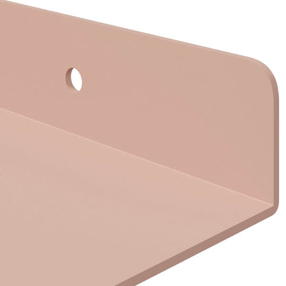 vidaXL Floating Shelf Wall-mounted 4 pcs Pink 30 x 18 x 2.5 cm Steel