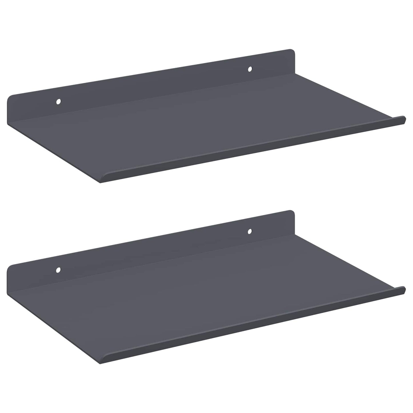 vidaXL Floating Shelf 2 pcs Anthracite 30 x 18 x 2.5 cm Steel