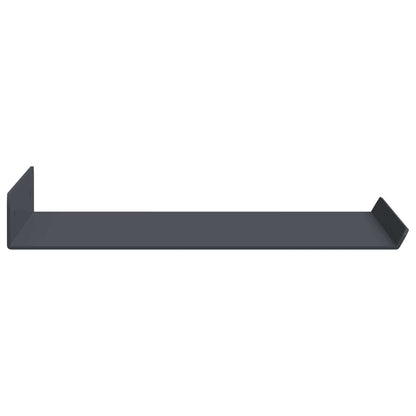 vidaXL Floating Shelf 2 pcs Anthracite 30 x 18 x 2.5 cm Steel