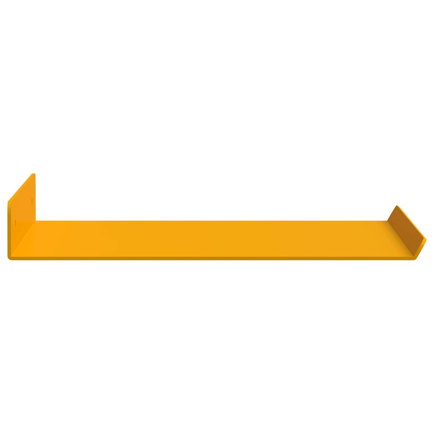 vidaXL Floating Shelf 4 pcs Mustard Yellow 30 x 18 x 2.5 cm Steel