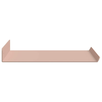 vidaXL Floating Shelf Wall-mounted 2 pcs Pink 40 x 18 x 2.5 cm Steel