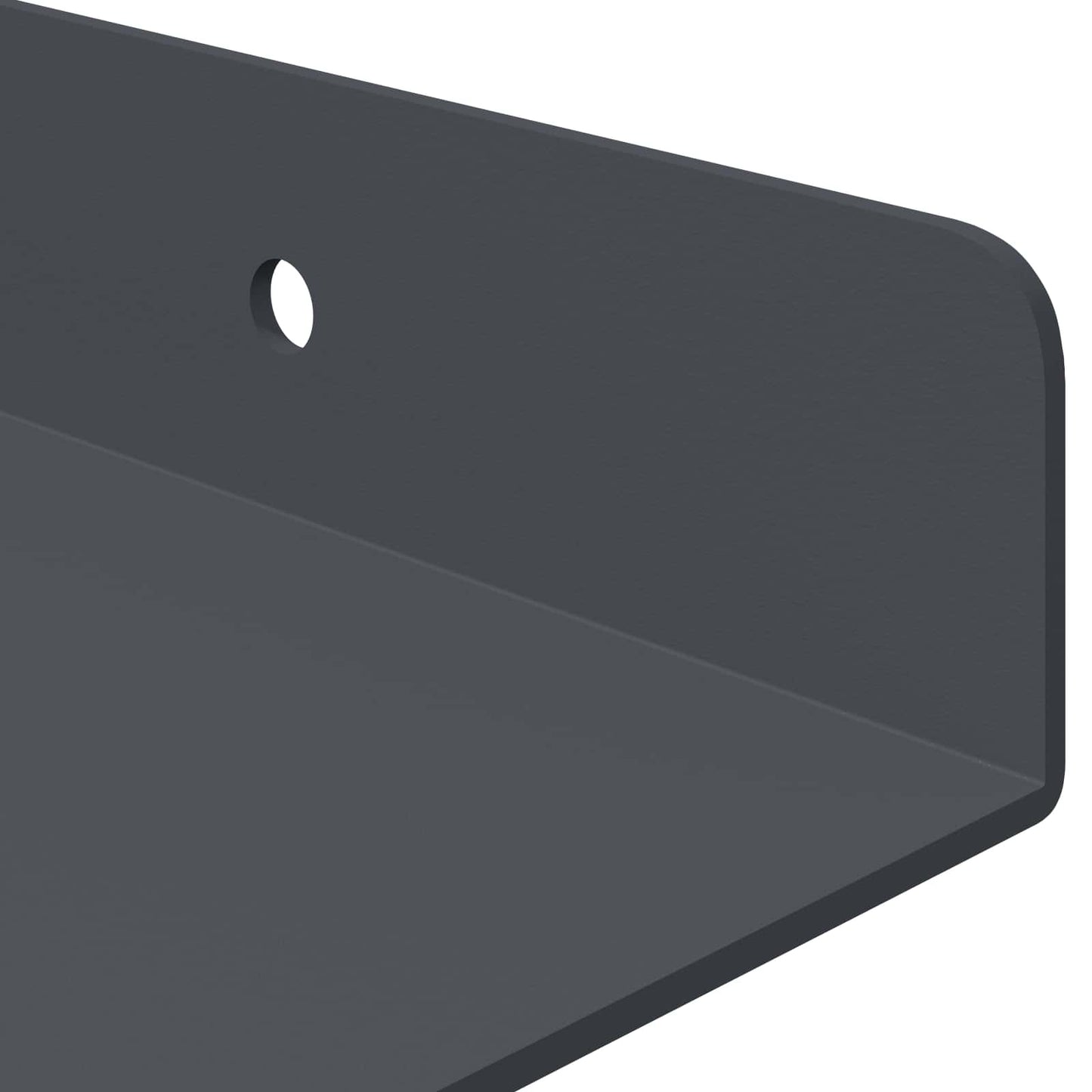 vidaXL Floating Shelf 2 pcs Anthracite 40 x 18 x 2.5 cm Steel