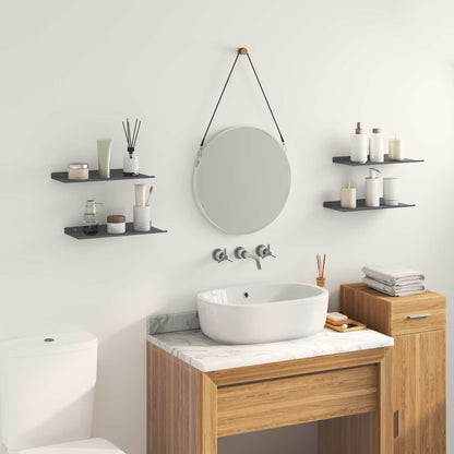 vidaXL Floating Shelf 4 pcs Anthracite 40 x 18 x 2.5 cm Steel