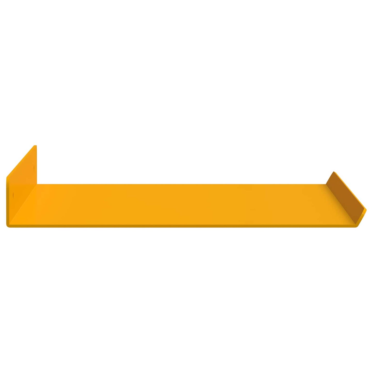 vidaXL Floating Shelf 2 pcs Mustard Yellow 40 x 18 x 2.5 cm Steel