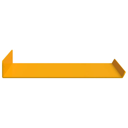 vidaXL Floating Shelf 2 pcs Mustard Yellow 40 x 18 x 2.5 cm Steel