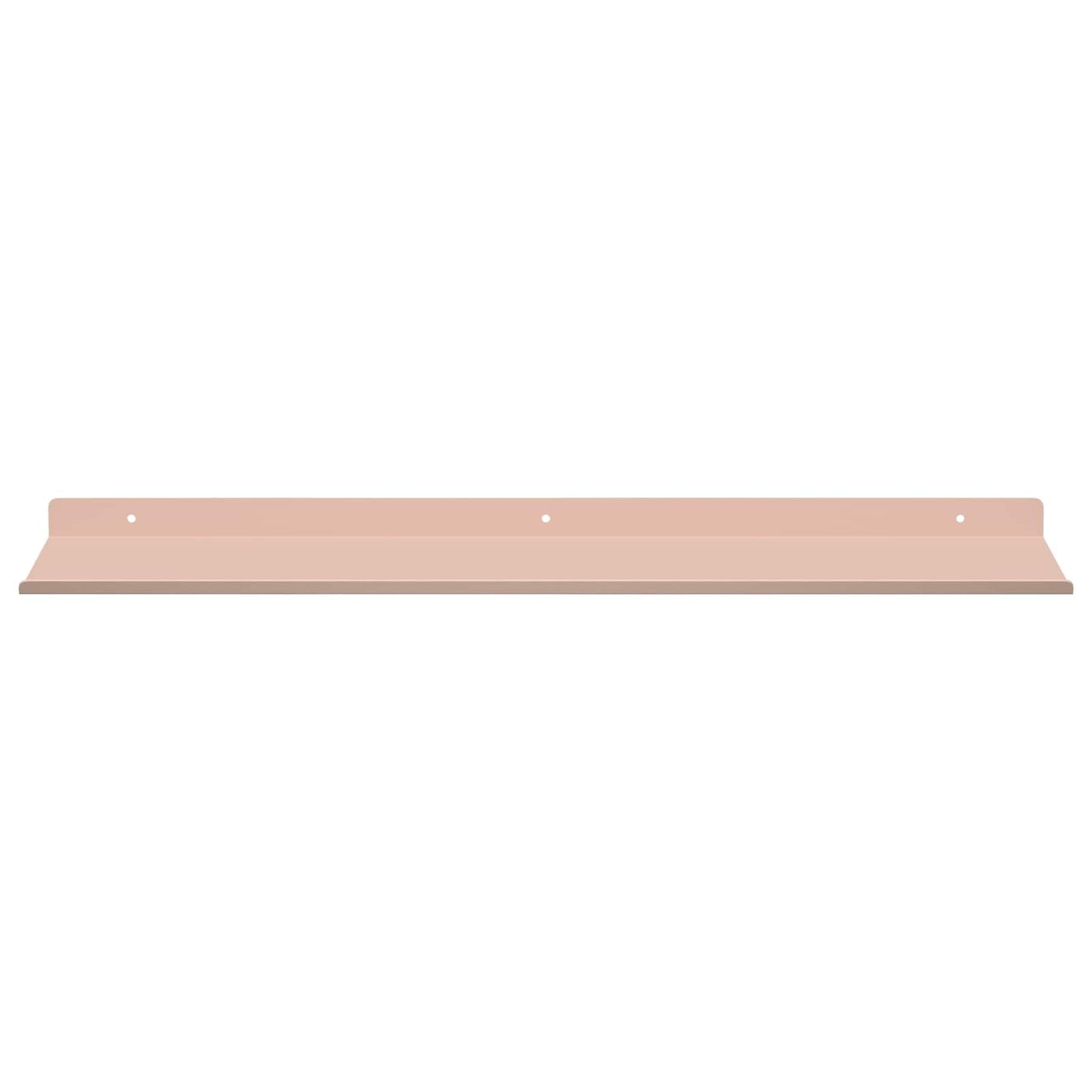 vidaXL Floating Shelf Wall-mounted 2 pcs Pink 60 x 18 x 2.5 cm Steel
