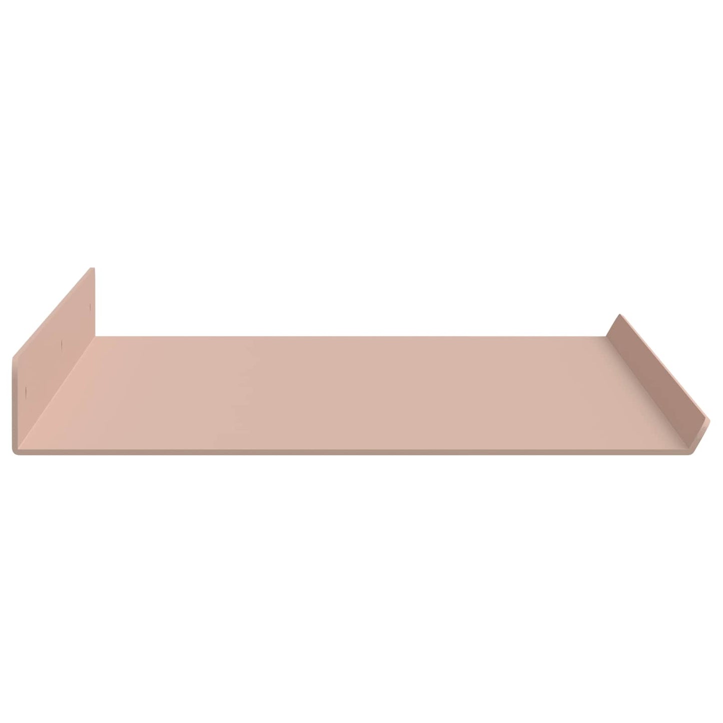 vidaXL Floating Shelf Wall-mounted 2 pcs Pink 60 x 18 x 2.5 cm Steel