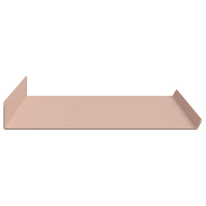 vidaXL Floating Shelf Wall-mounted 2 pcs Pink 60 x 18 x 2.5 cm Steel