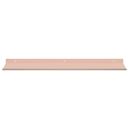 vidaXL Floating Shelf Wall-mounted 4 pcs Pink 60 x 18 x 2.5 cm Steel