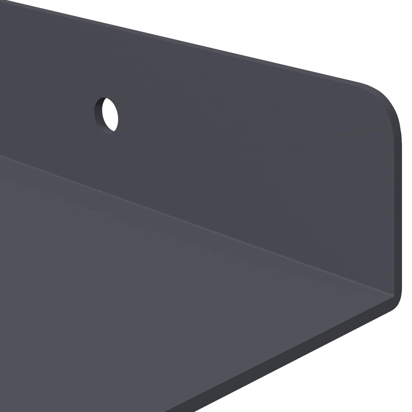 vidaXL Floating Shelf 4 pcs Anthracite 60 x 18 x 2.5 cm Steel