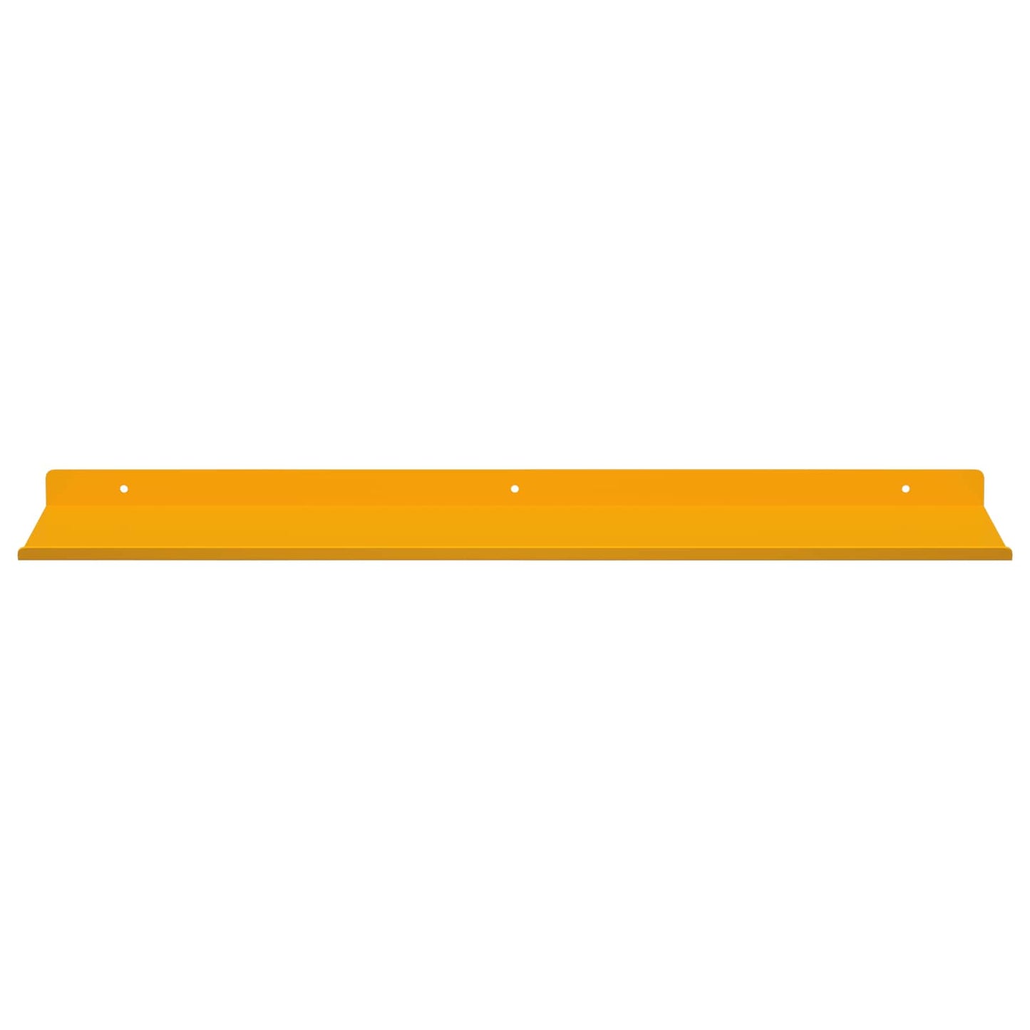 vidaXL Floating Shelf 4 pcs Mustard Yellow 60 x 18 x 2.5 cm Steel