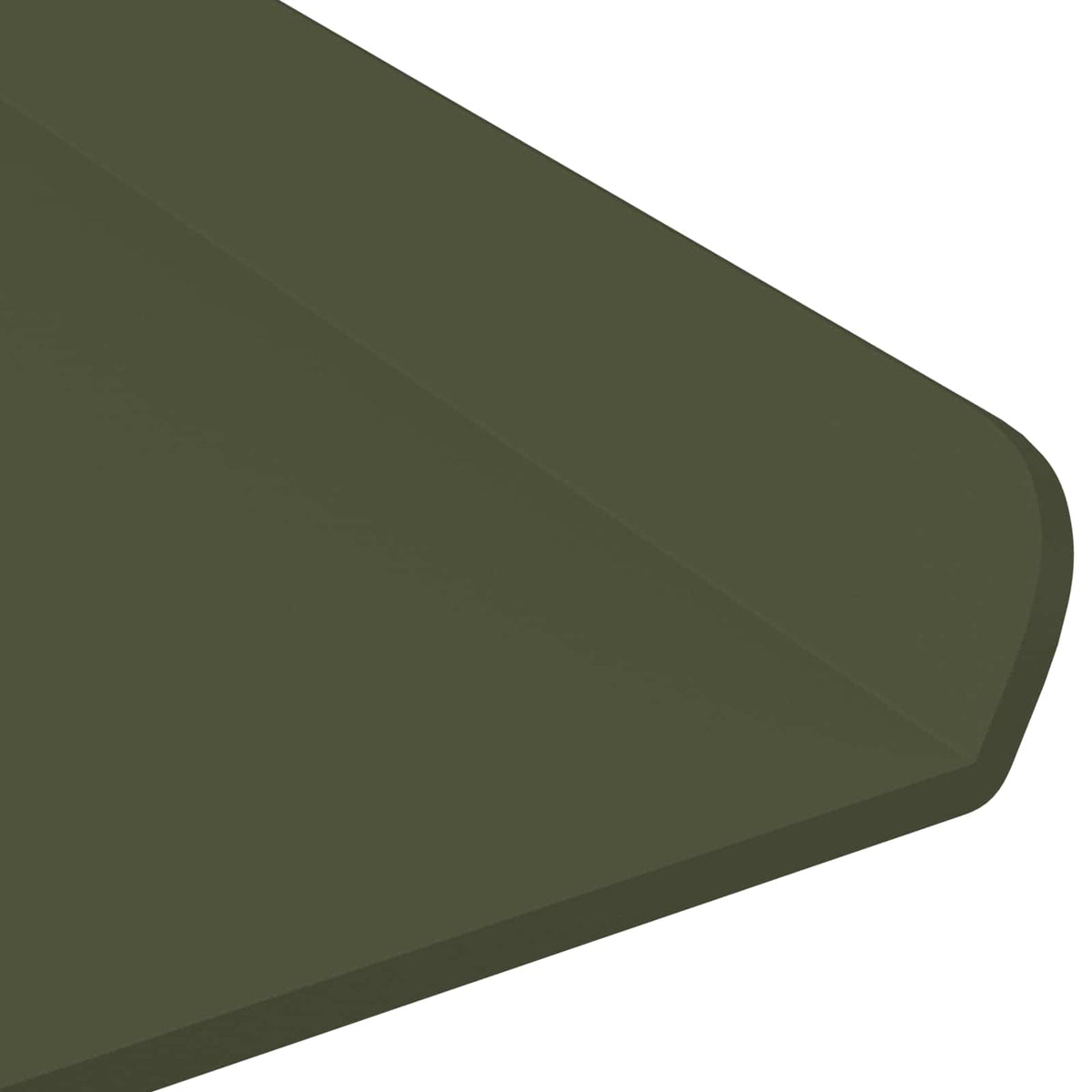 vidaXL Floating Shelf 2 pcs Olive Green 60 x 18 x 2.5 cm Steel