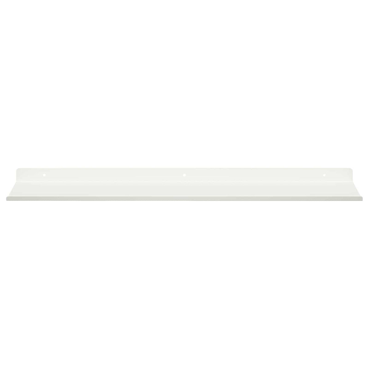 vidaXL Floating Shelf 2 pcs White 60 x 18 x 2.5 cm Steel