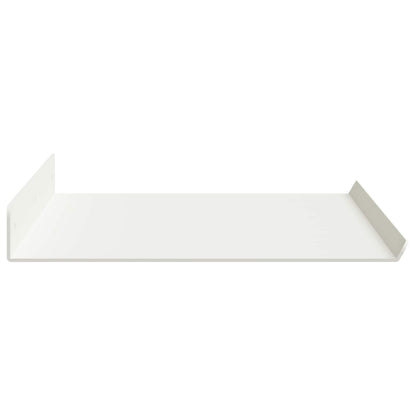 vidaXL Floating Shelf 2 pcs White 60 x 18 x 2.5 cm Steel