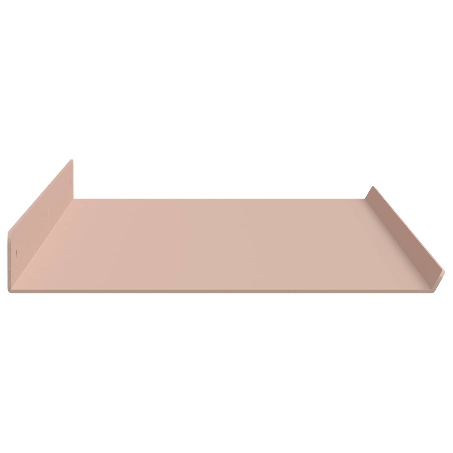 vidaXL Floating Shelf Wall-mounted 2 pcs Pink 80 x 18 x 2.5 cm Steel
