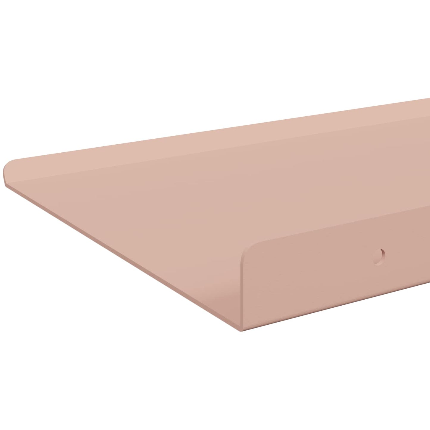 vidaXL Floating Shelf Wall-mounted 4 pcs Pink 80 x 18 x 2.5 cm Steel
