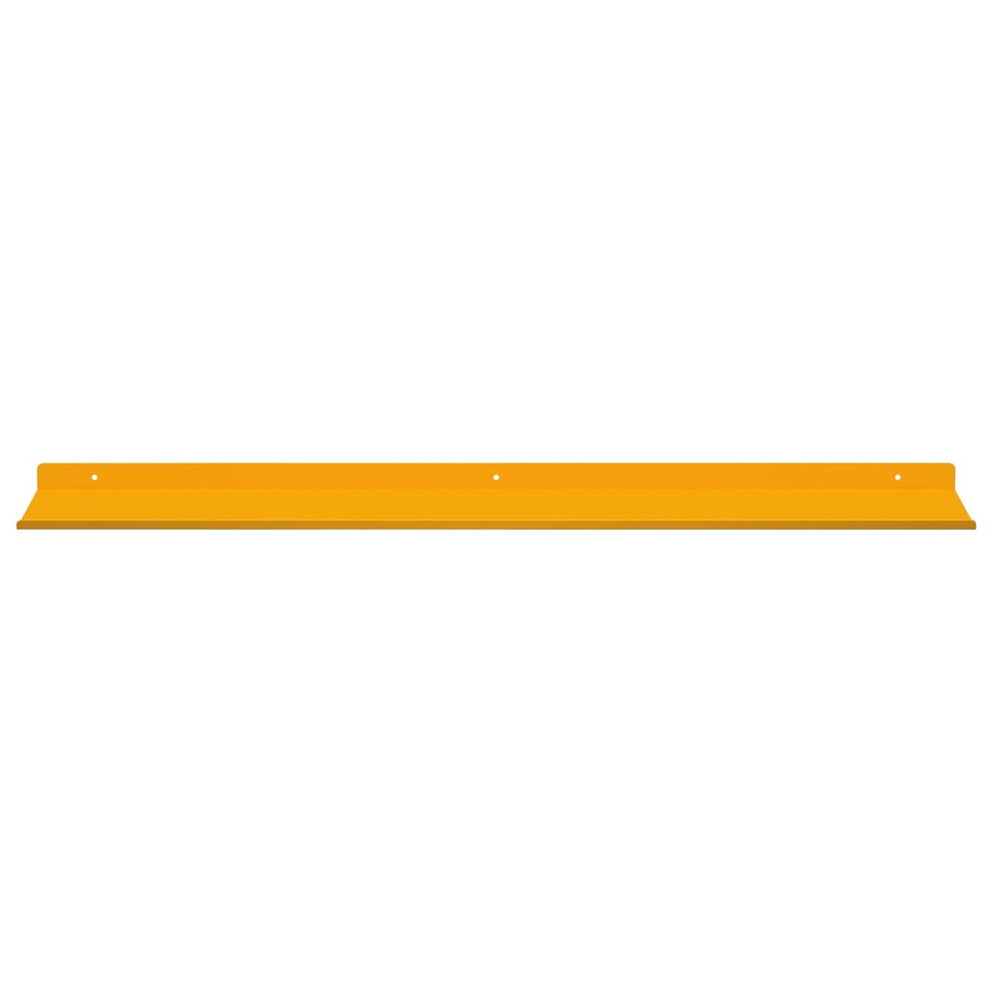 vidaXL Floating Shelf 2 pcs Mustard Yellow 80 x 18 x 2.5 cm Steel