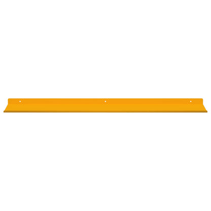 vidaXL Floating Shelf 2 pcs Mustard Yellow 80 x 18 x 2.5 cm Steel