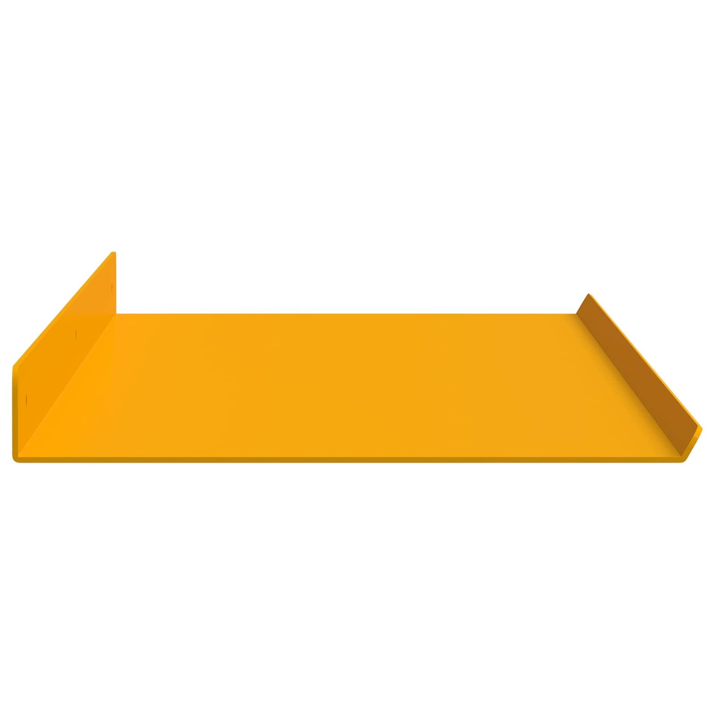 vidaXL Floating Shelf 2 pcs Mustard Yellow 80 x 18 x 2.5 cm Steel