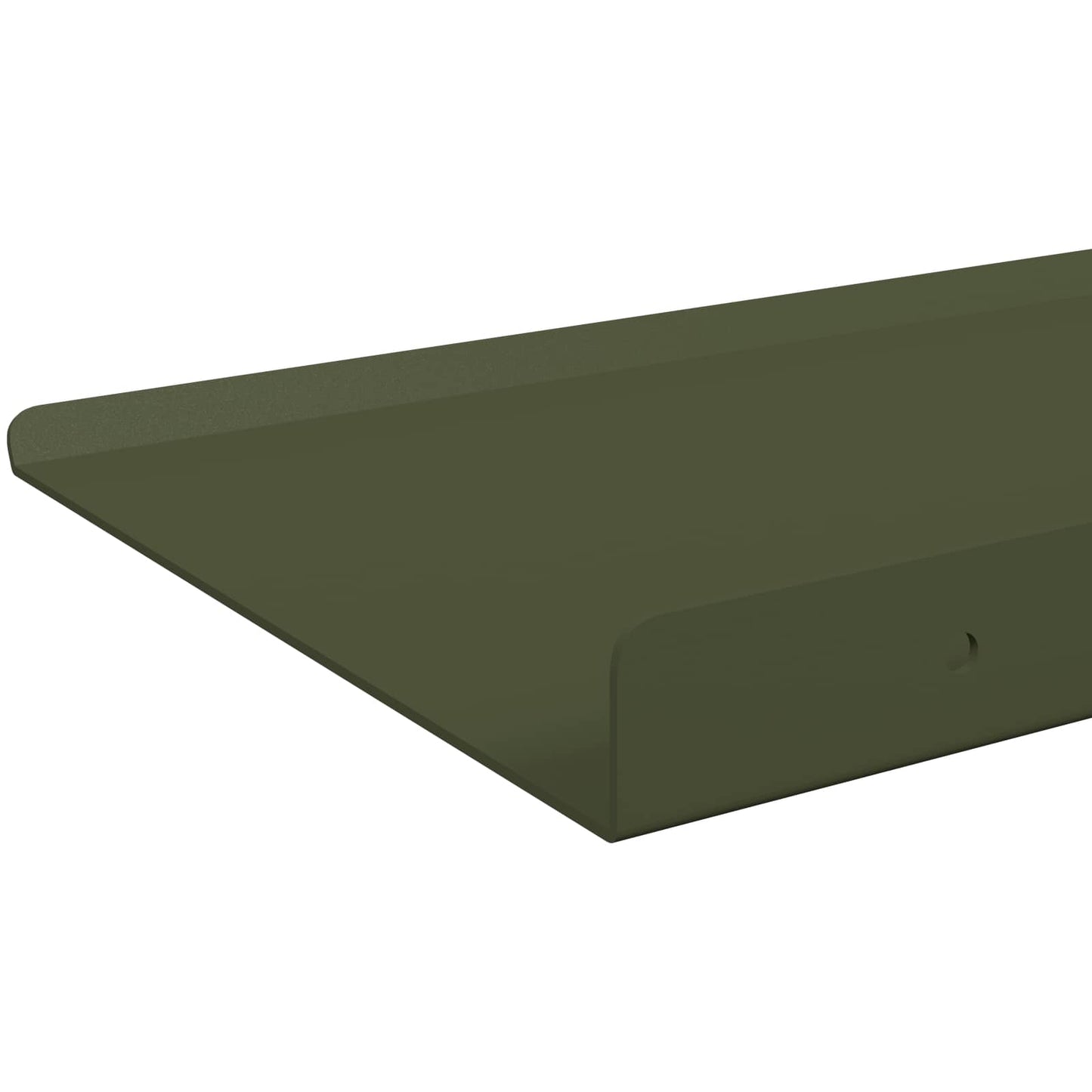 vidaXL Floating Shelf 4 pcs Olive Green 80 x 18 x 2.5 cm Steel