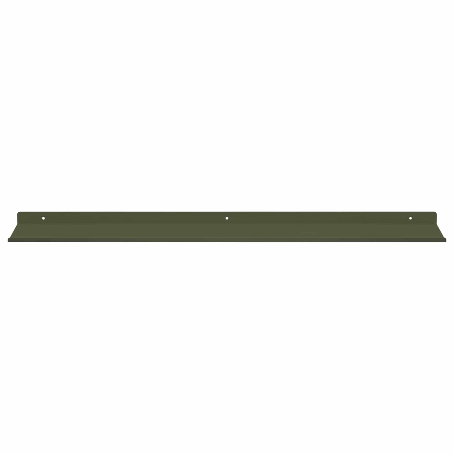 vidaXL Floating Shelf 4 pcs Olive Green 80 x 18 x 2.5 cm Steel
