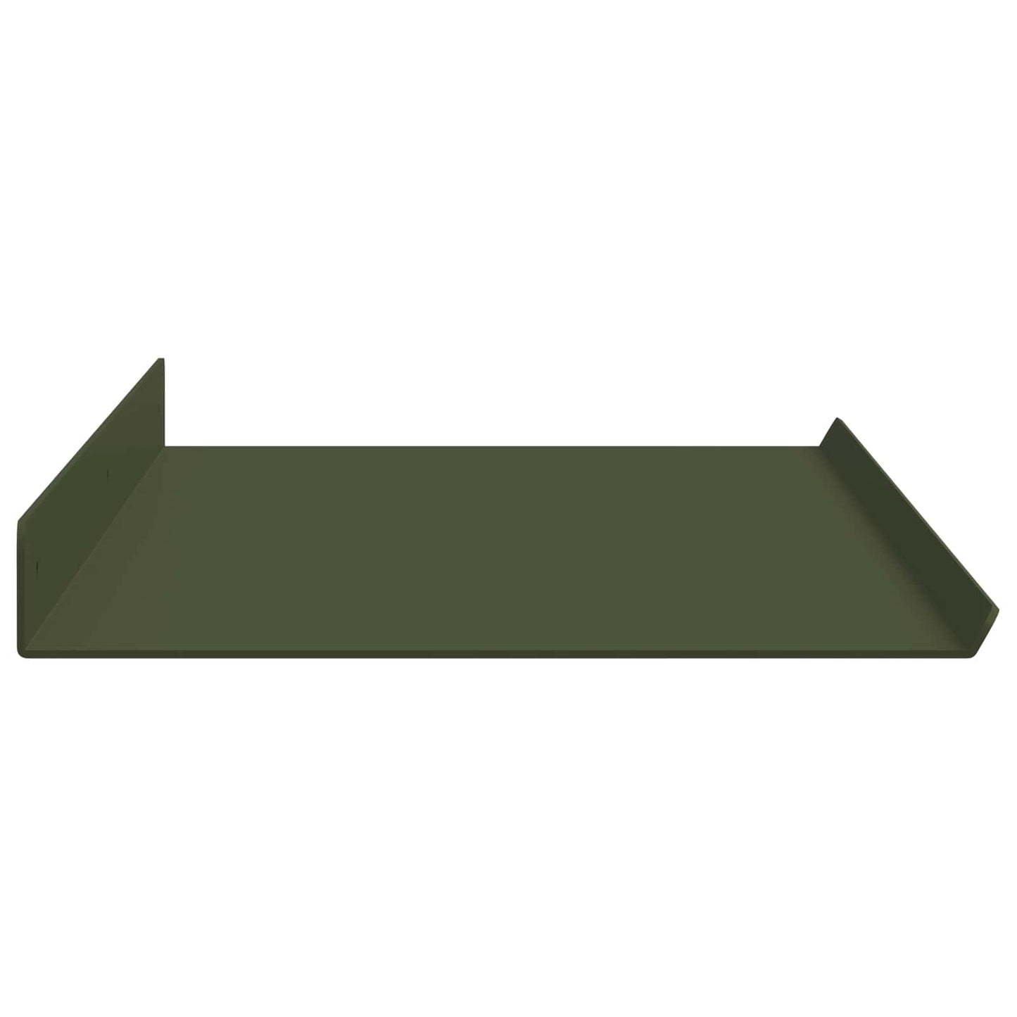 vidaXL Floating Shelf 4 pcs Olive Green 80 x 18 x 2.5 cm Steel