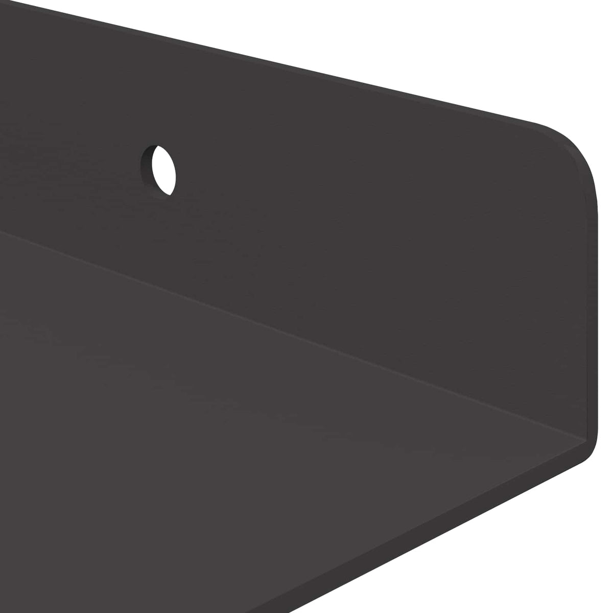 vidaXL Floating Shelf 2 pcs Black 100 x 18 x 2.5 cm Steel