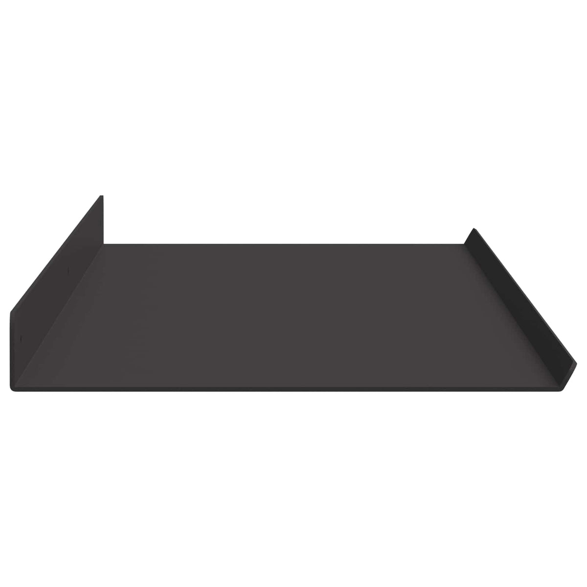 vidaXL Floating Shelf 2 pcs Black 100 x 18 x 2.5 cm Steel