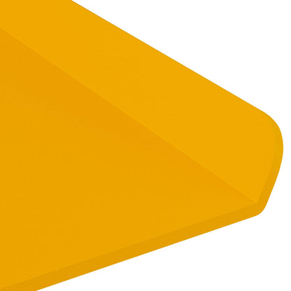 vidaXL Floating Shelf 4 pcs Mustard Yellow 100 x 18 x 2.5 cm Steel