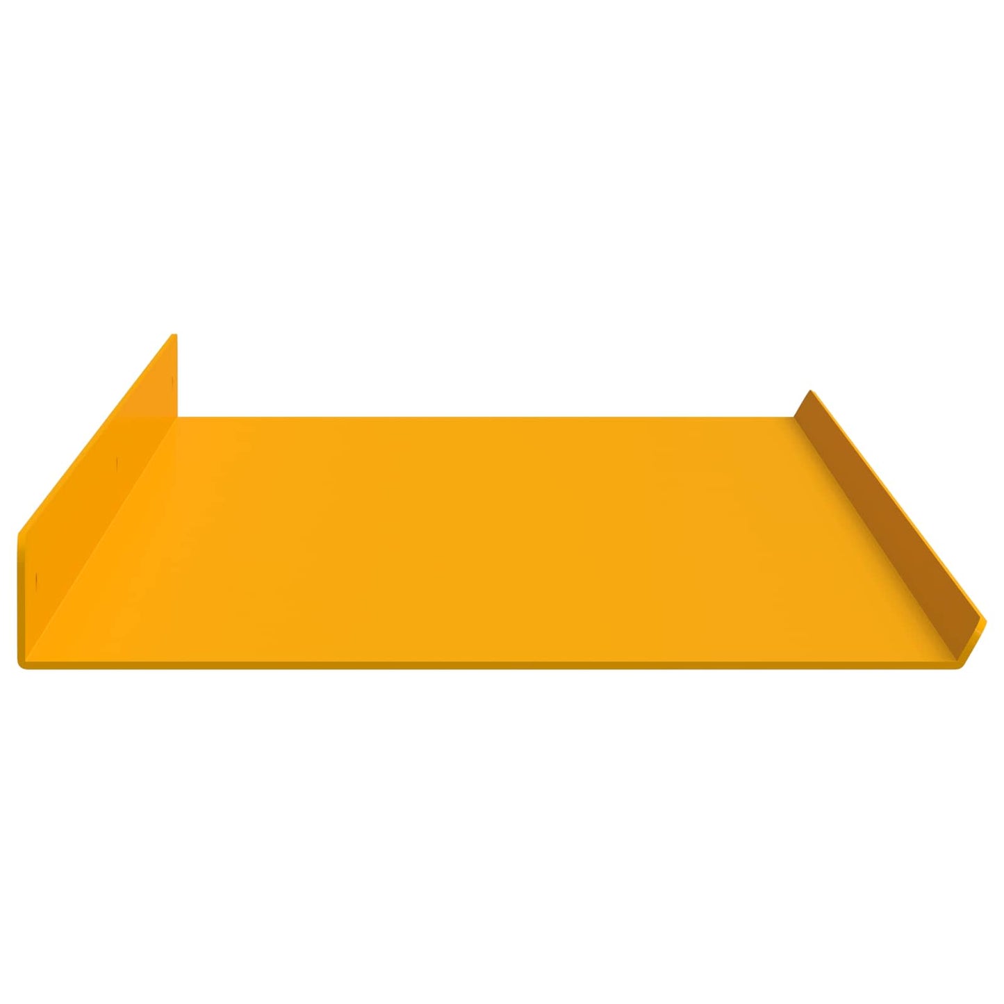 vidaXL Floating Shelf 4 pcs Mustard Yellow 100 x 18 x 2.5 cm Steel