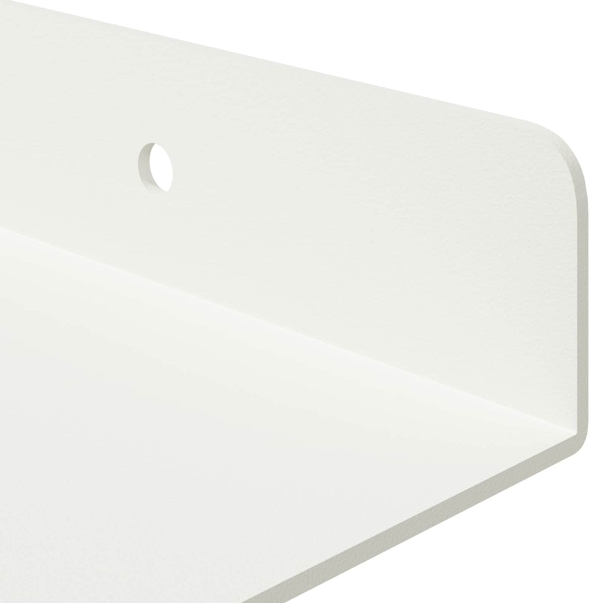 vidaXL Floating Shelf 2 pcs White 100 x 18 x 2.5 cm Steel