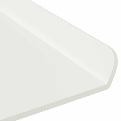 vidaXL Floating Shelf 2 pcs White 100 x 18 x 2.5 cm Steel