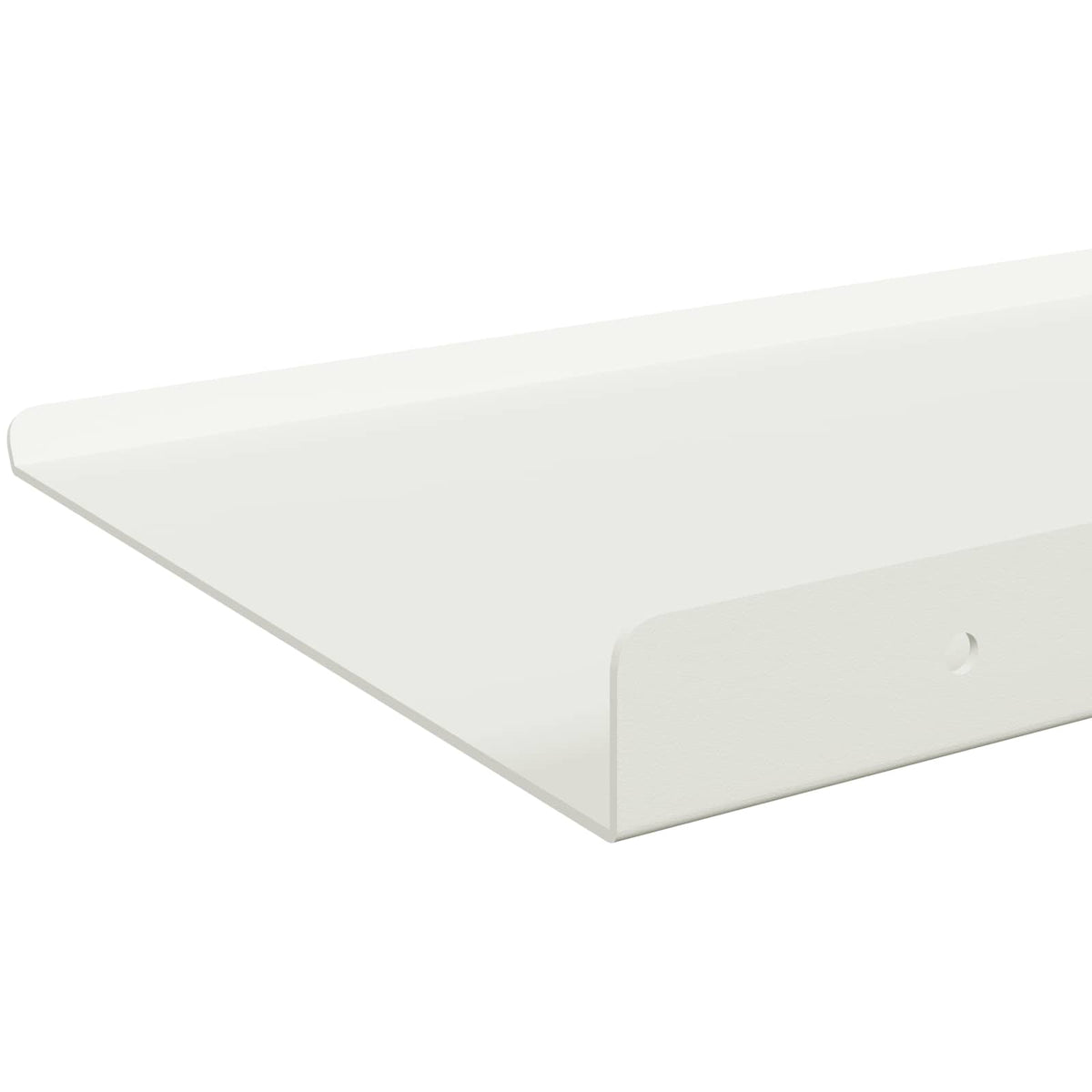 vidaXL Floating Shelf 2 pcs White 100 x 18 x 2.5 cm Steel