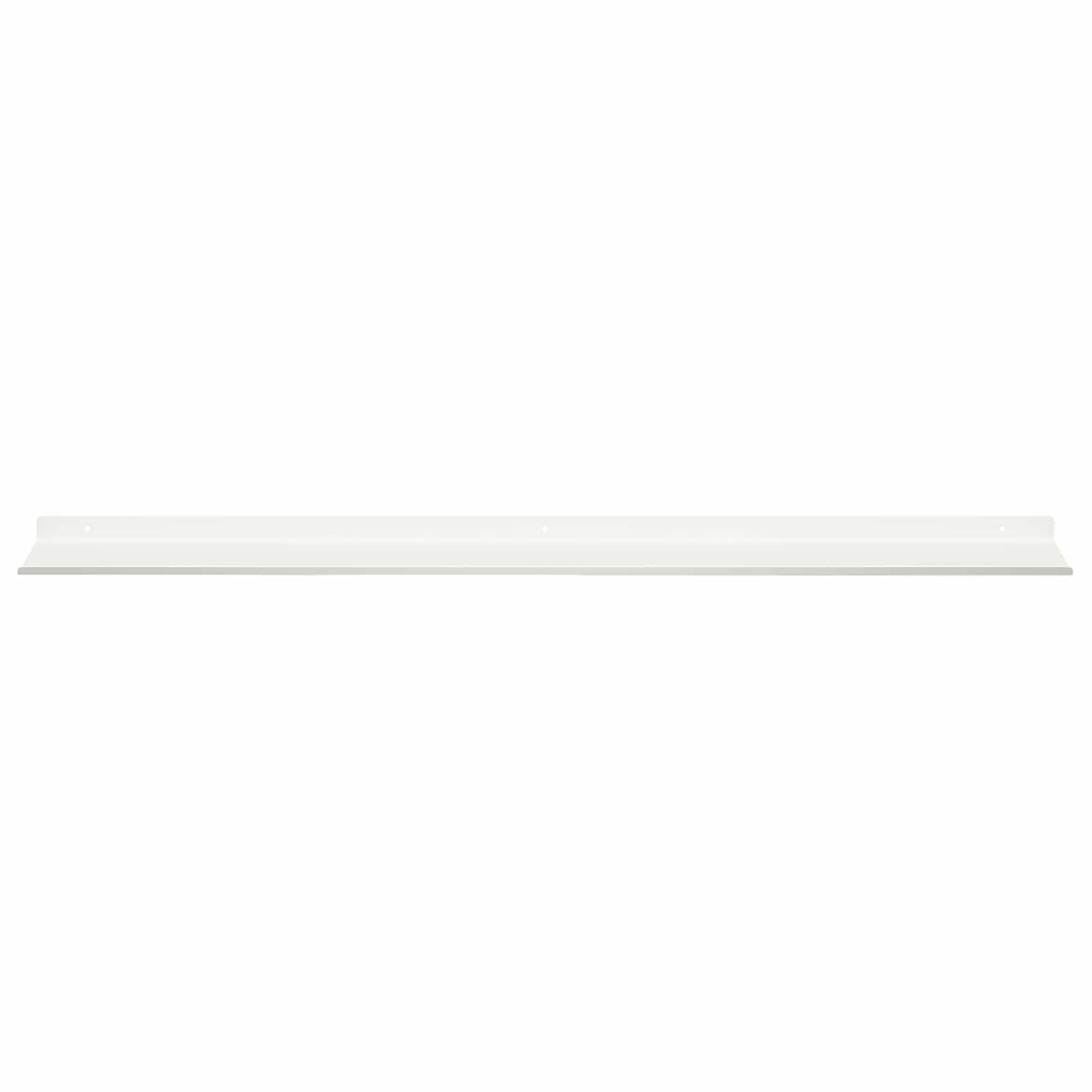 vidaXL Floating Shelf 2 pcs White 100 x 18 x 2.5 cm Steel