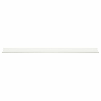 vidaXL Floating Shelf 2 pcs White 100 x 18 x 2.5 cm Steel