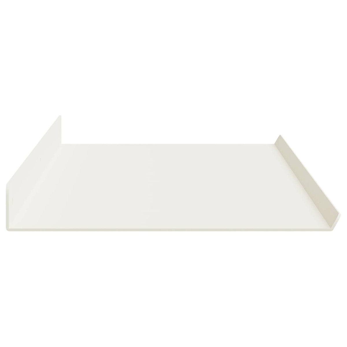 vidaXL Floating Shelf 2 pcs White 100 x 18 x 2.5 cm Steel