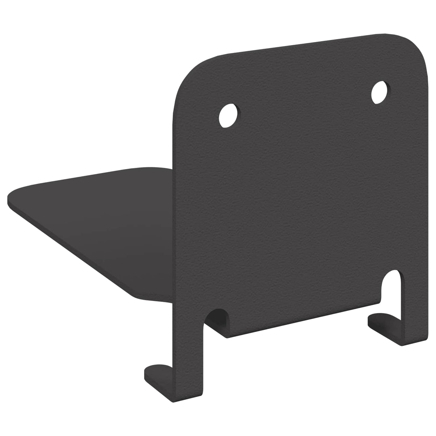 vidaXL Floating Shelf with Shelf 8 pcs Black 6 x 10.8 x 6.6 cm