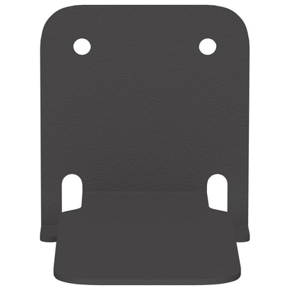 vidaXL Floating Shelf with Shelf 8 pcs Black 6 x 10.8 x 6.6 cm