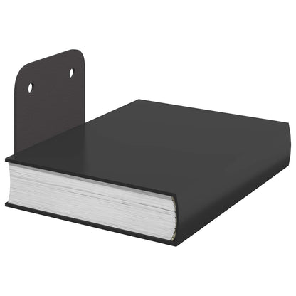 vidaXL Floating Shelf with Shelf 24 pcs Black 6 x 10.8 x 6.6 cm