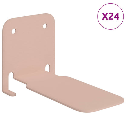vidaXL Floating Shelf with Shelf 24 pcs Pink 6 x 10.8 x 6.6 cm