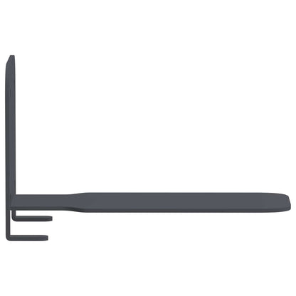 vidaXL Floating Shelf with Shelf 4 pcs Anthracite 6 x 10.8 x 6.6 cm