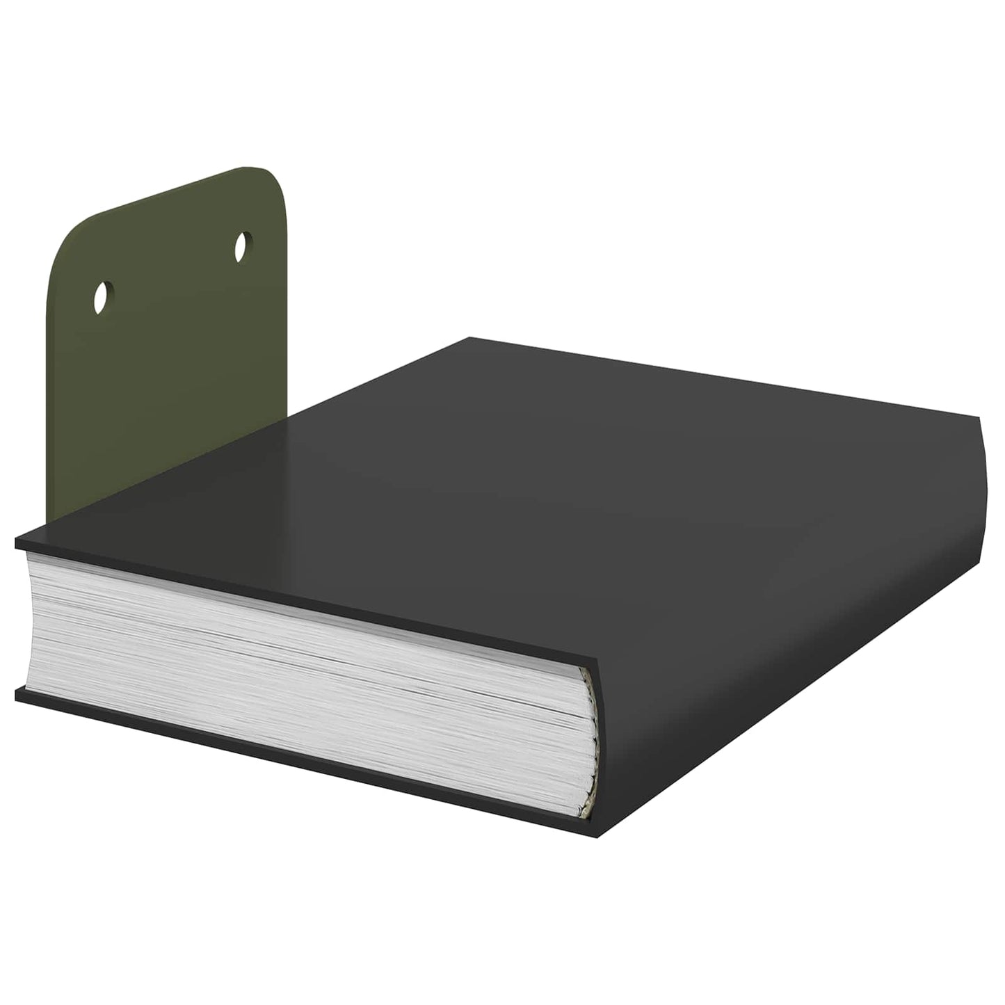 vidaXL Floating Shelf with Shelf 4 pcs Olive Green 6 x 10.8 x 6.6 cm
