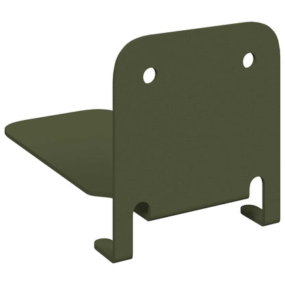 vidaXL Floating Shelf with Shelf 8 pcs Olive Green 6 x 10.8 x 6.6 cm