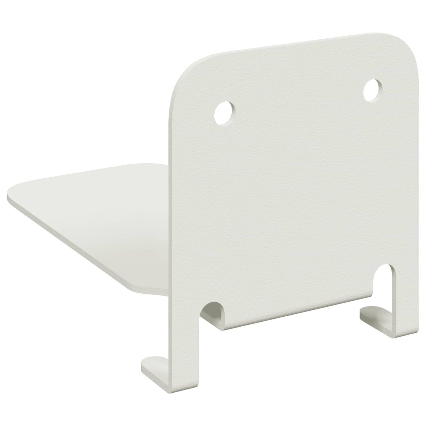 vidaXL Floating Shelf with Shelf 4 pcs White 6 x 10.8 x 6.6 cm