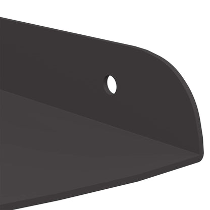 vidaXL Floating Shelf with Shelf 2 pcs Black 15 x 15 x 2 cm