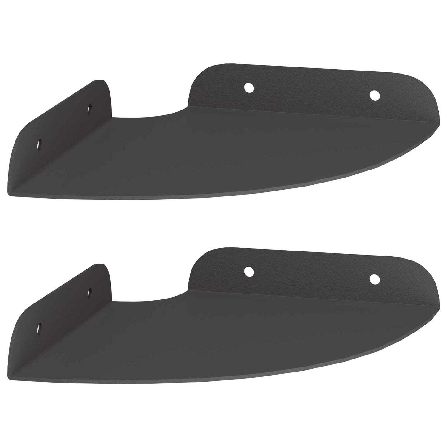 vidaXL Floating Shelf with Shelf 2 pcs Black 15 x 15 x 2 cm